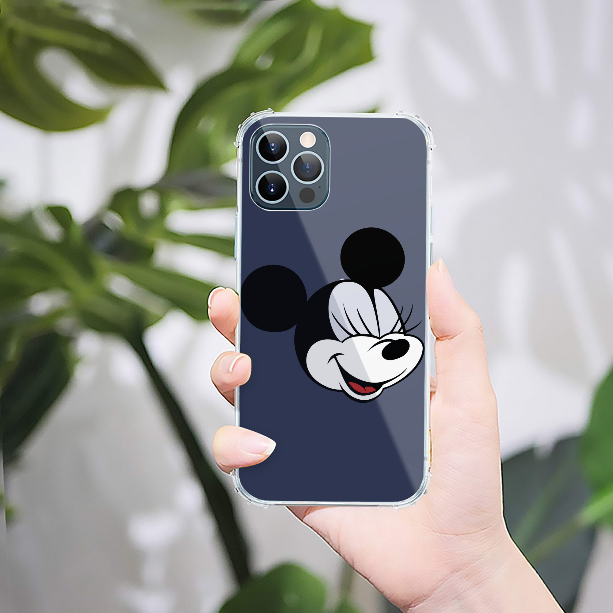 （画像用） ミッキーマウス Mickey Mouse 【iPhone 12シリーズ対応】透明スマホケース（クリアソフトケース）